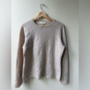 100 % cashmere Peck & Peck Soft Beige Crew Neck Sweater